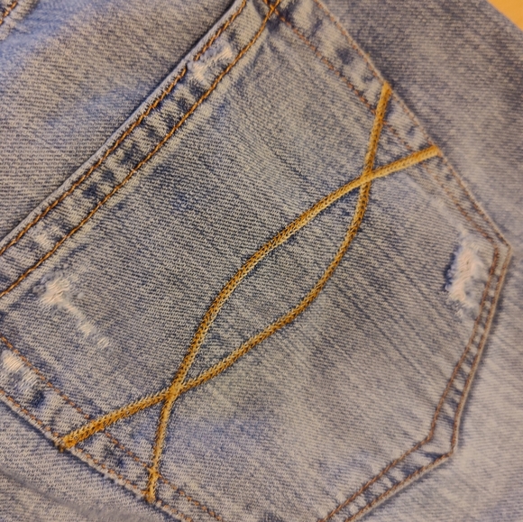 Abercrombie & Fitch distressed button fly jeans size 4/27 - Picture 13 of 14
